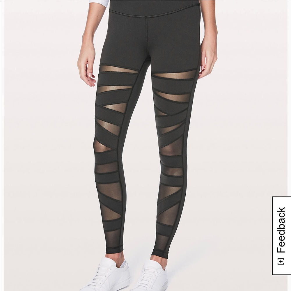 Lululemon Wunder Under Pant. Size 10 Tech Mesh